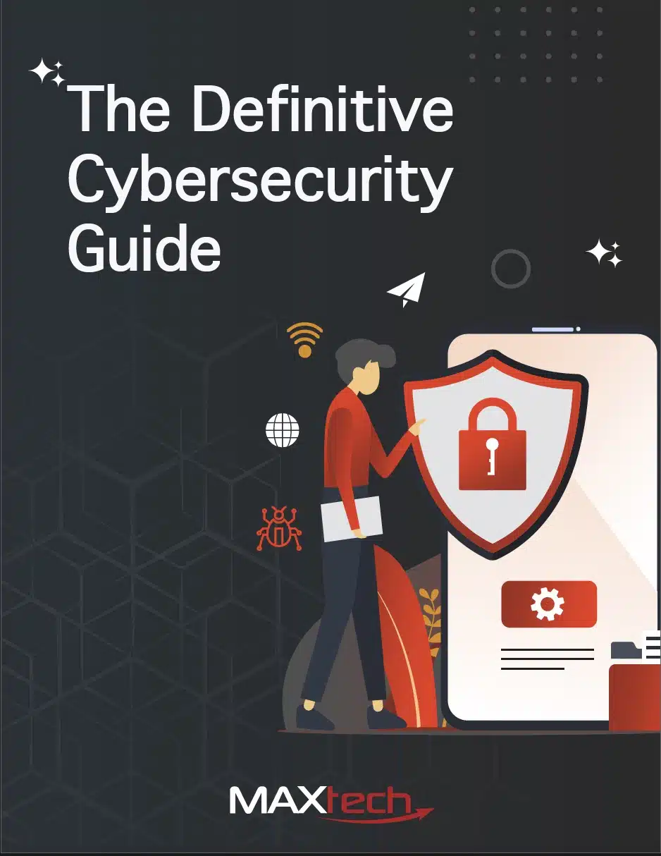 ebook cover of cybersecurity guide by maxtech agency