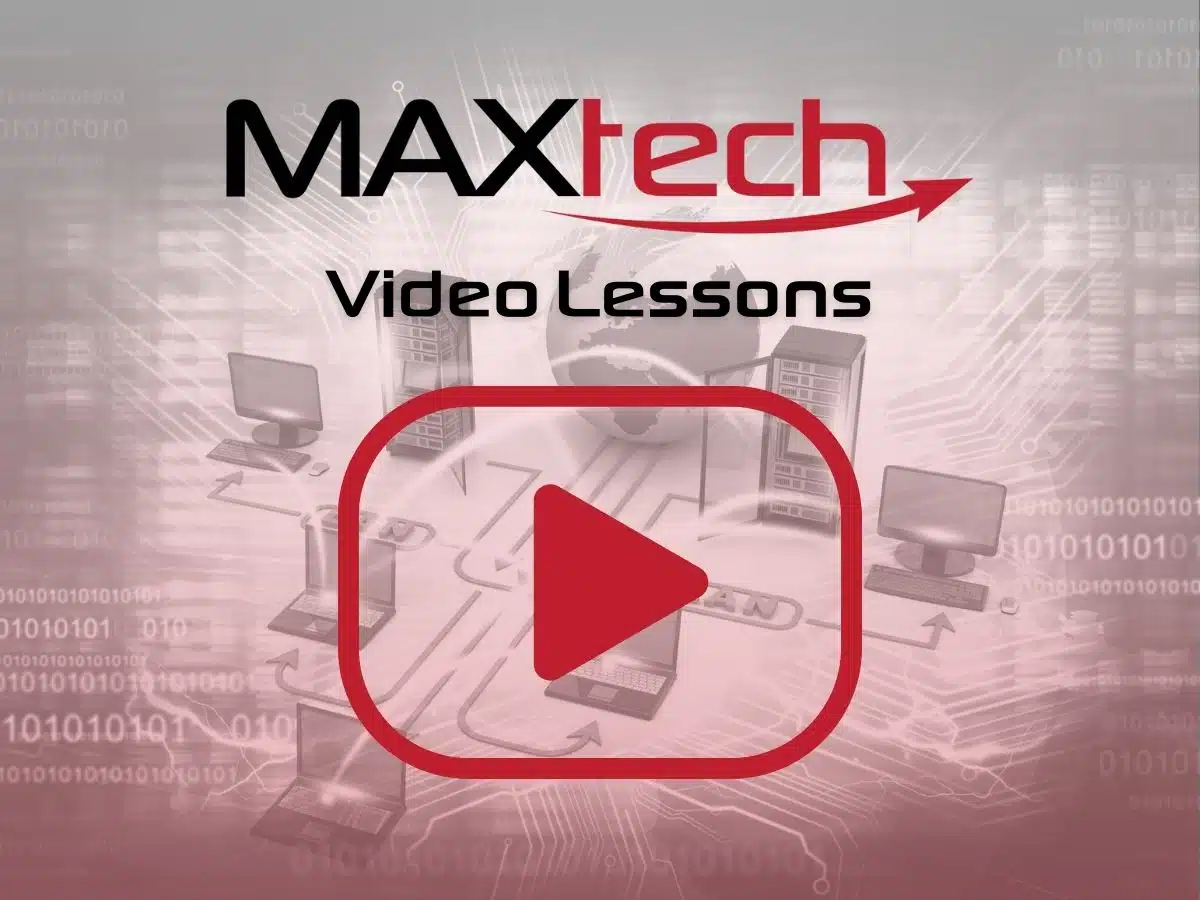 video lessons from maxtech university