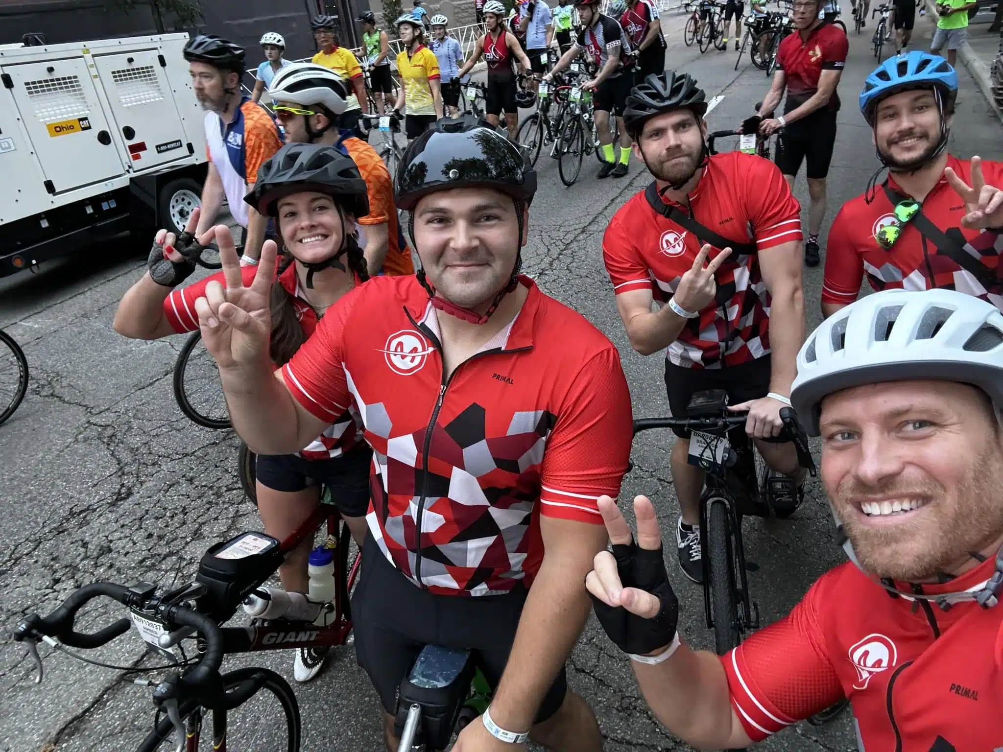 maxtech pelotonia team ready for race